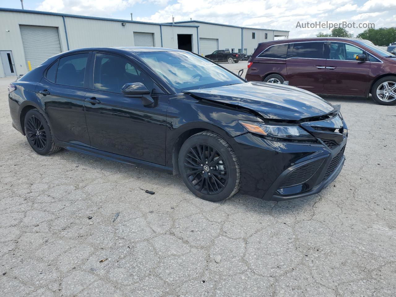 2021 Toyota Camry Se Черный vin: 4T1G11BK8MU023648