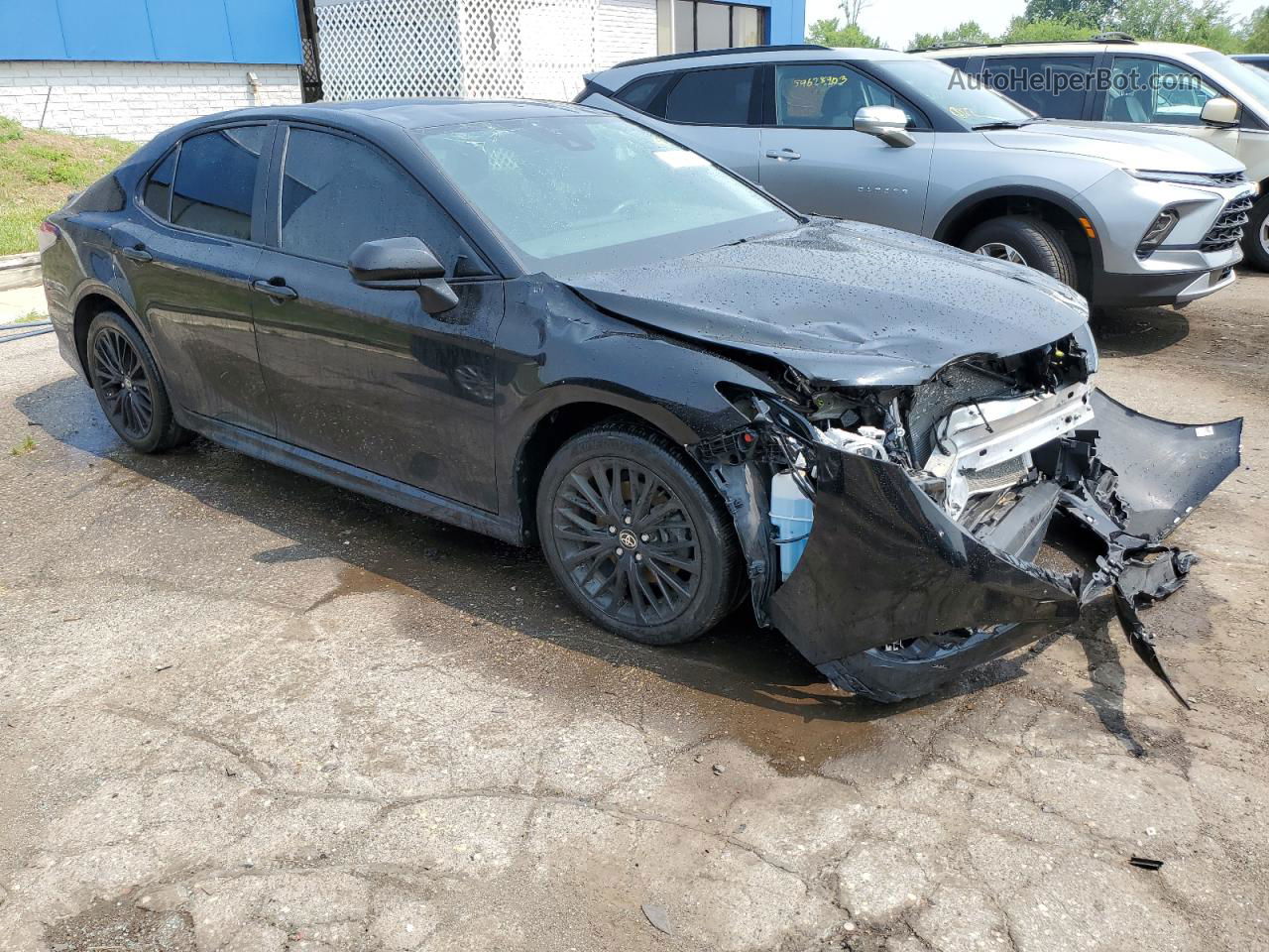 2021 Toyota Camry Se Черный vin: 4T1G11BK8MU023956