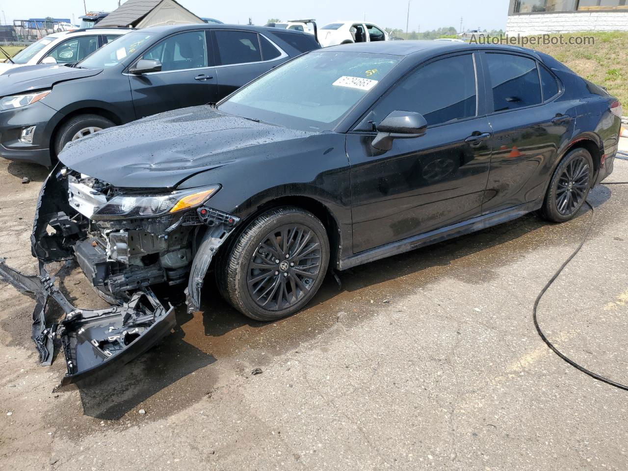 2021 Toyota Camry Se Black vin: 4T1G11BK8MU023956