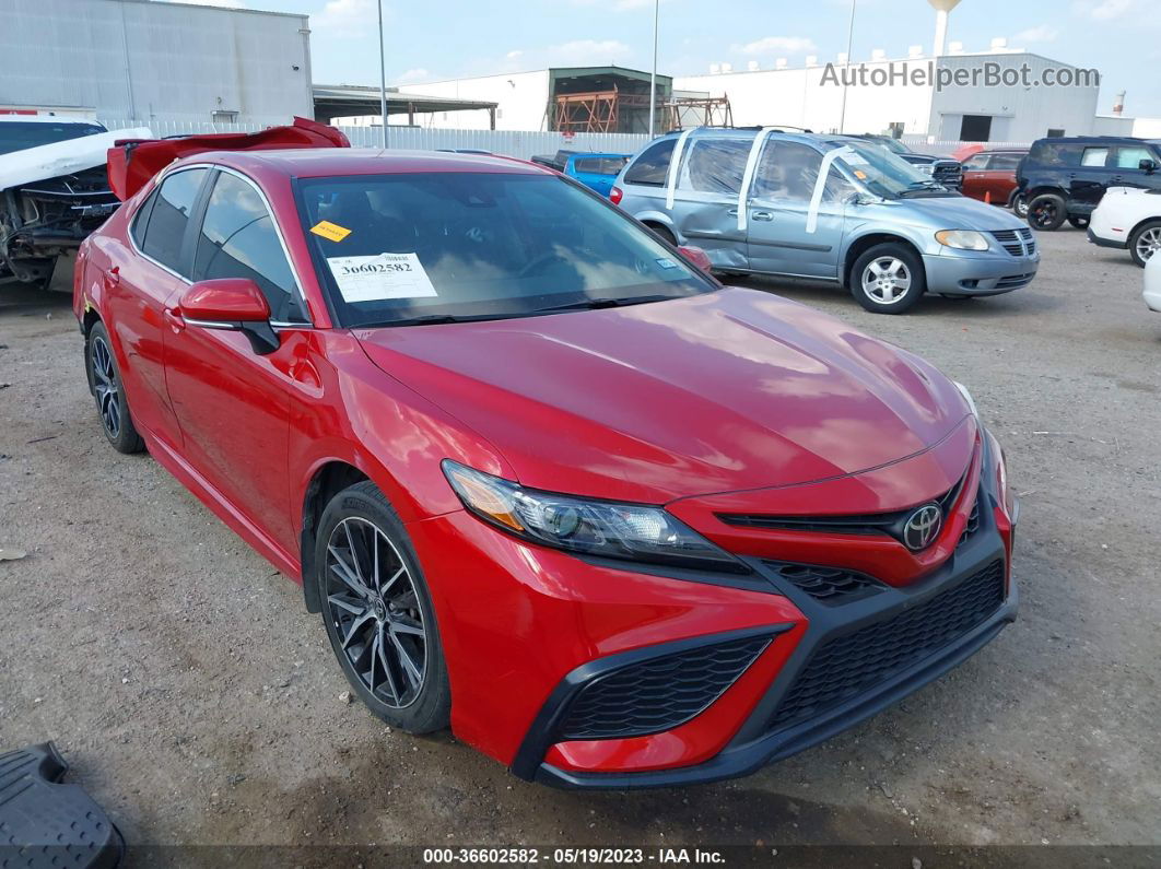 2021 Toyota Camry Se Red vin: 4T1G11BK8MU027344