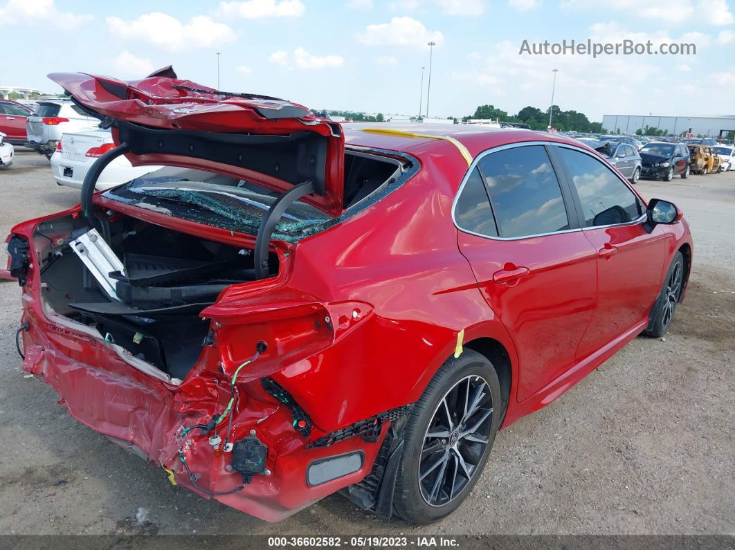 2021 Toyota Camry Se Red vin: 4T1G11BK8MU027344