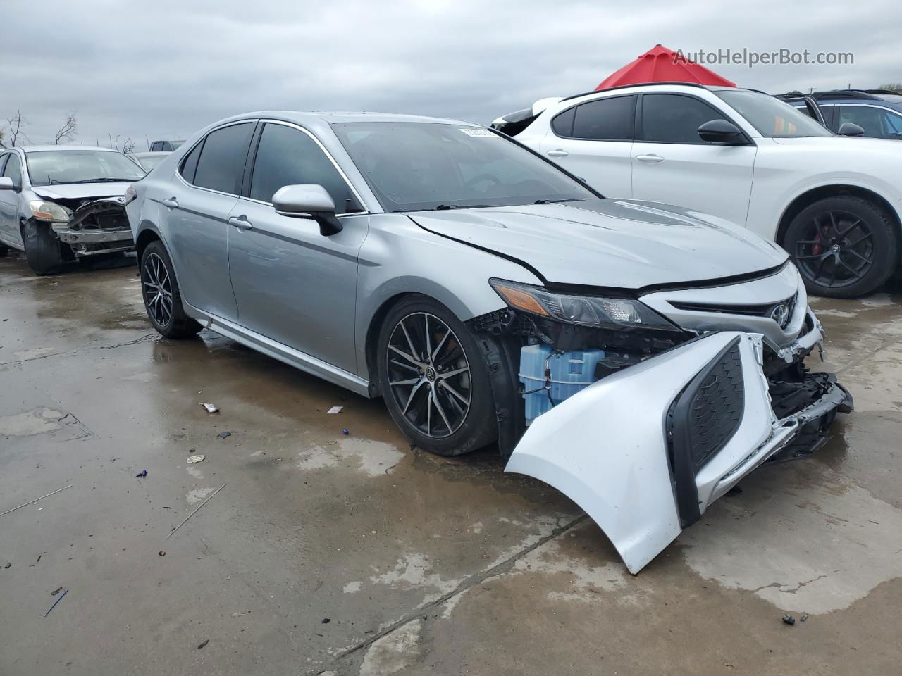 2021 Toyota Camry Se Silver vin: 4T1G11BK8MU027618