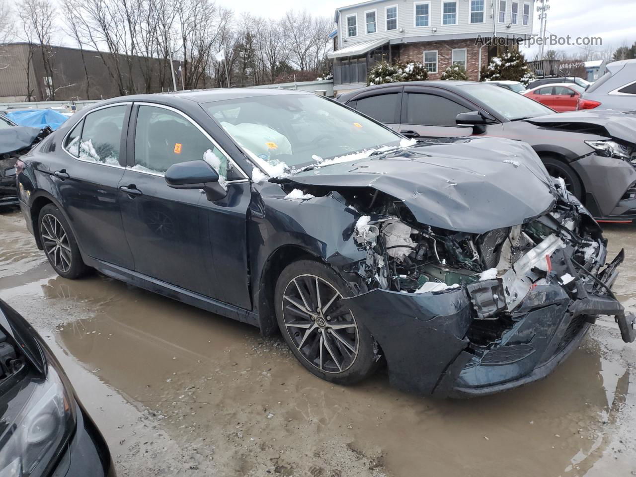 2021 Toyota Camry Se Синий vin: 4T1G11BKXMU030908