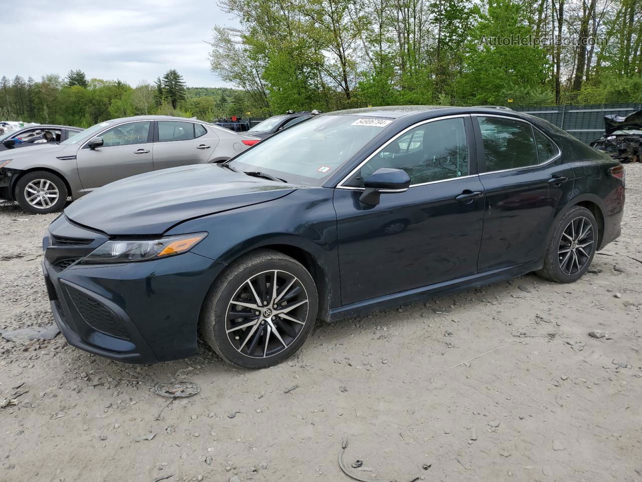 2021 Toyota Camry Se Синий vin: 4T1G11BKXMU033520