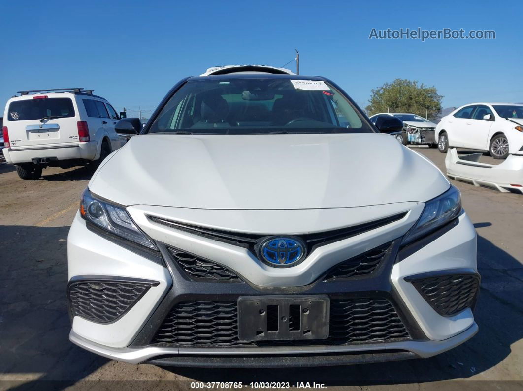 2021 Toyota Camry Hybrid Xse White vin: 4T1K31AK3MU030769