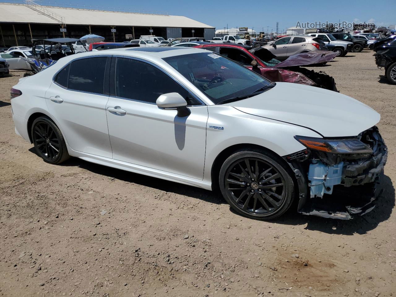 2021 Toyota Camry Xse White vin: 4T1K31AK3MU030870