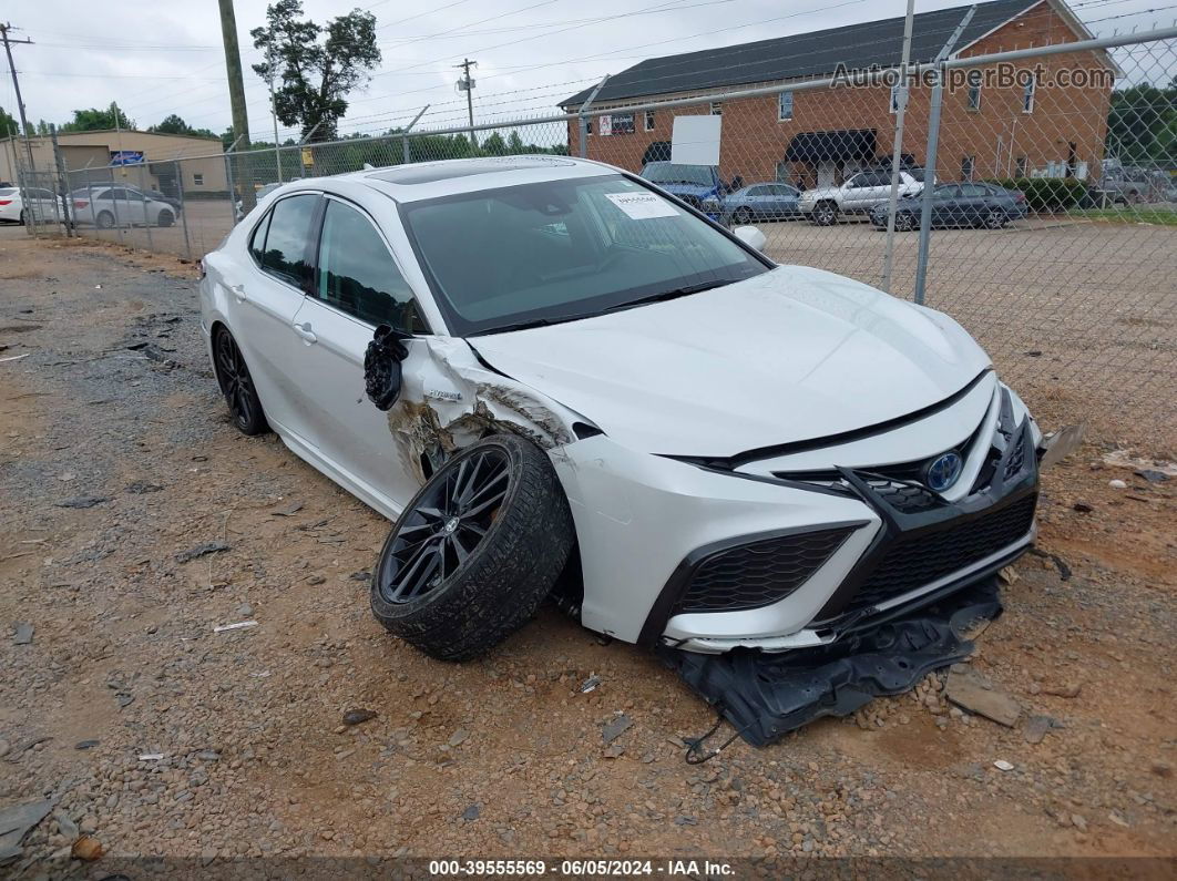 2021 Toyota Camry Xse Hybrid White vin: 4T1K31AK9MU556520