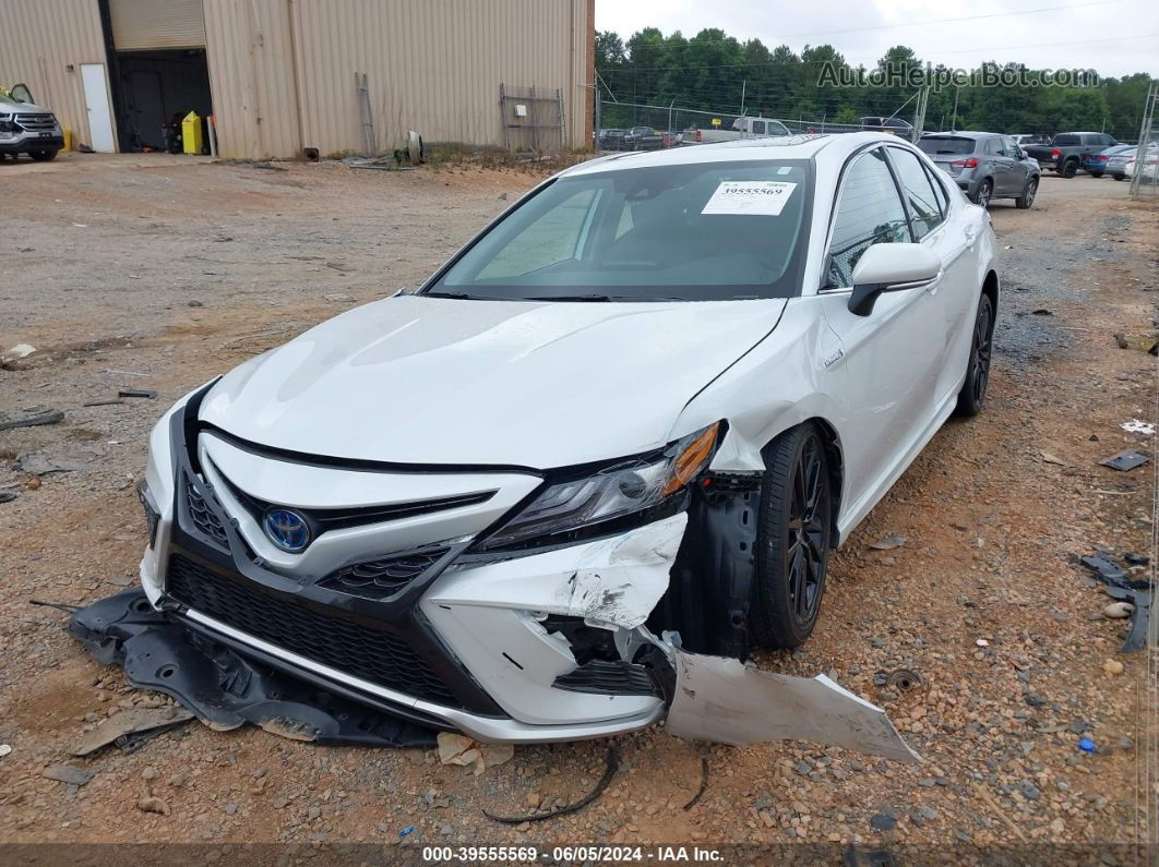 2021 Toyota Camry Xse Hybrid White vin: 4T1K31AK9MU556520