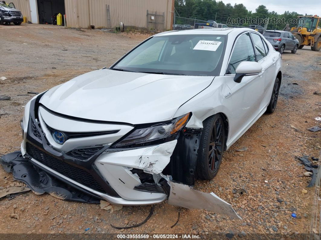 2021 Toyota Camry Xse Hybrid White vin: 4T1K31AK9MU556520