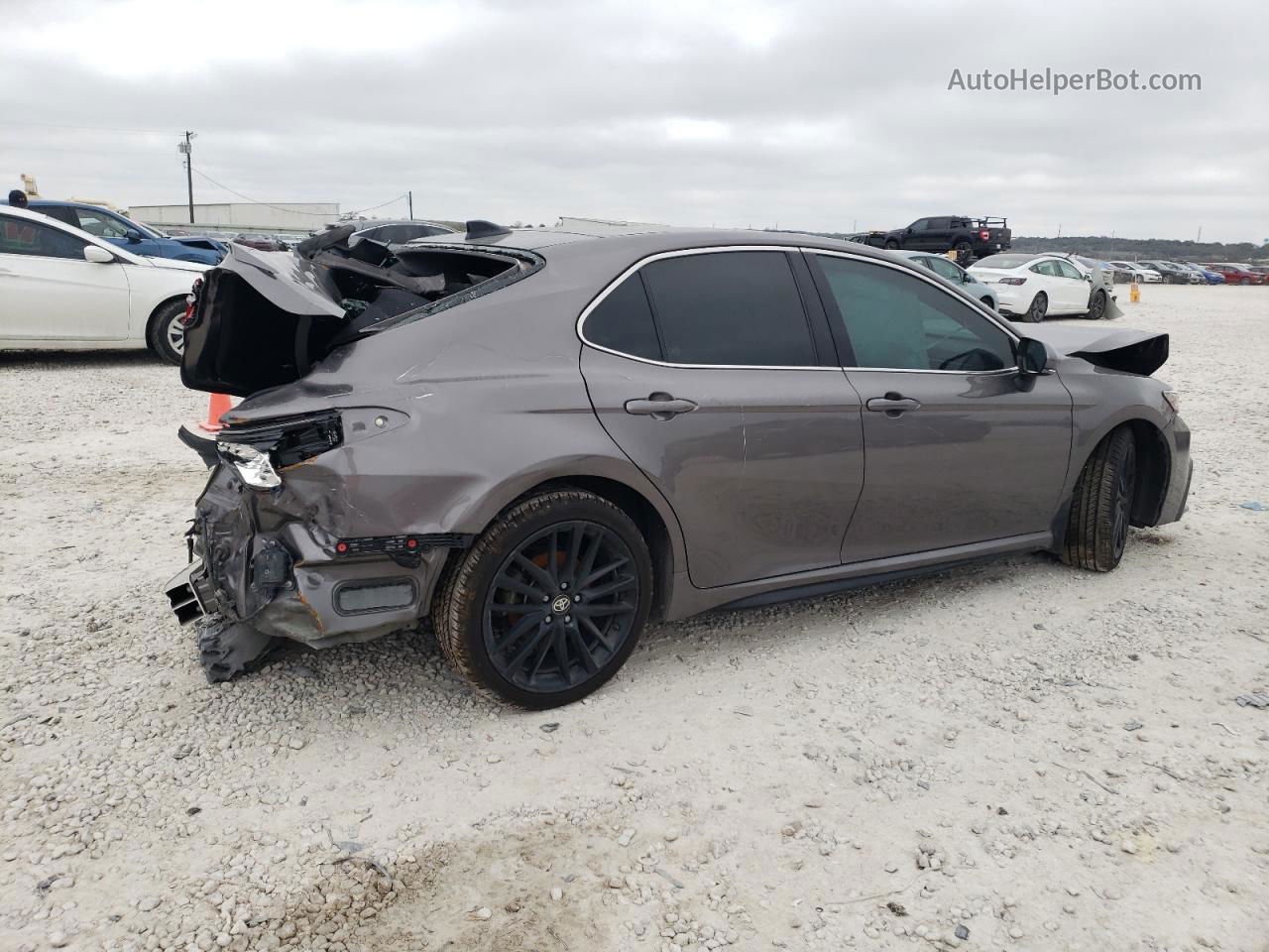 2021 Toyota Camry Xse Серый vin: 4T1K61AK1MU407770