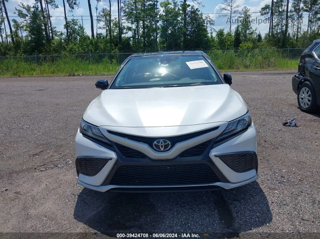 2021 Toyota Camry Xse White vin: 4T1K61AK1MU446634