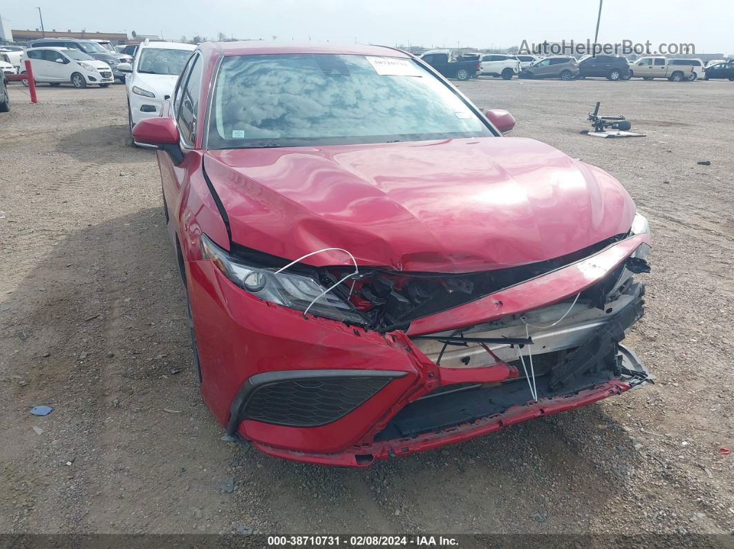 2021 Toyota Camry Xse Red vin: 4T1K61AK1MU455771