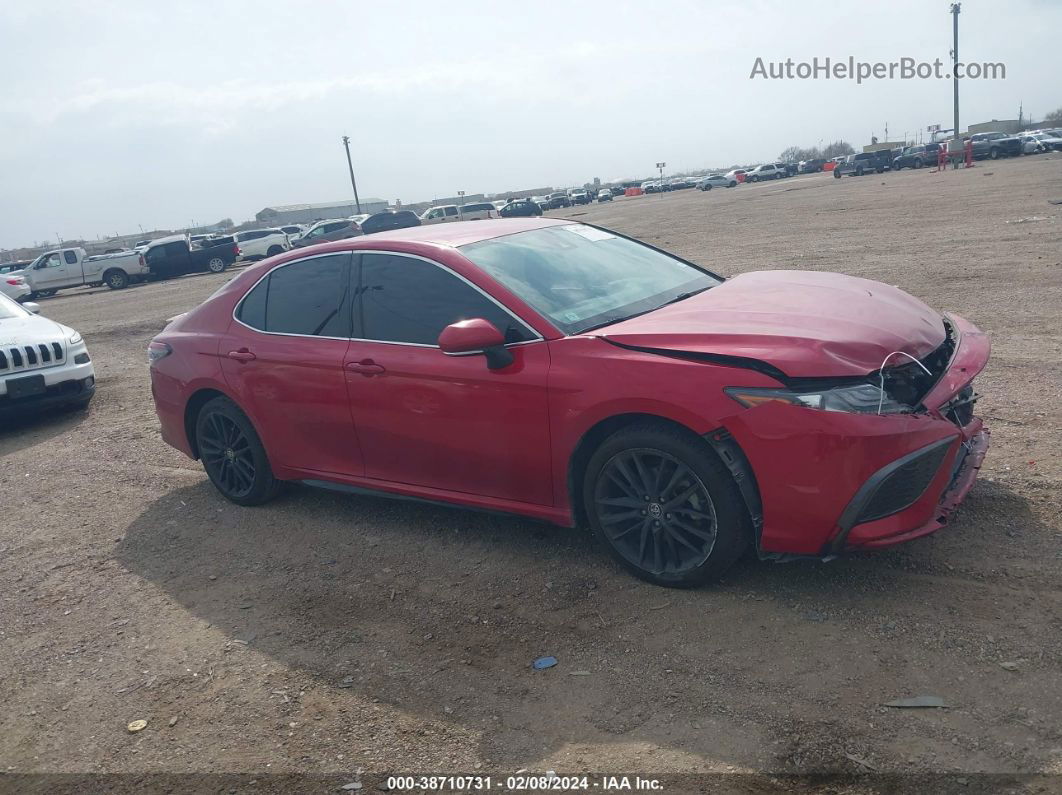 2021 Toyota Camry Xse Красный vin: 4T1K61AK1MU455771