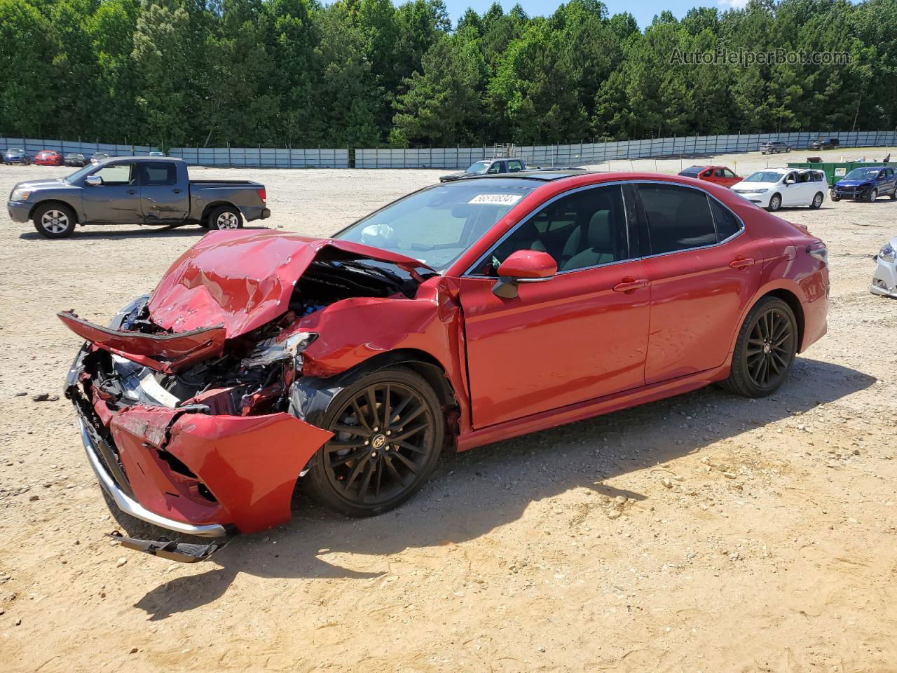 2021 Toyota Camry Xse Red vin: 4T1K61AK5MU445180