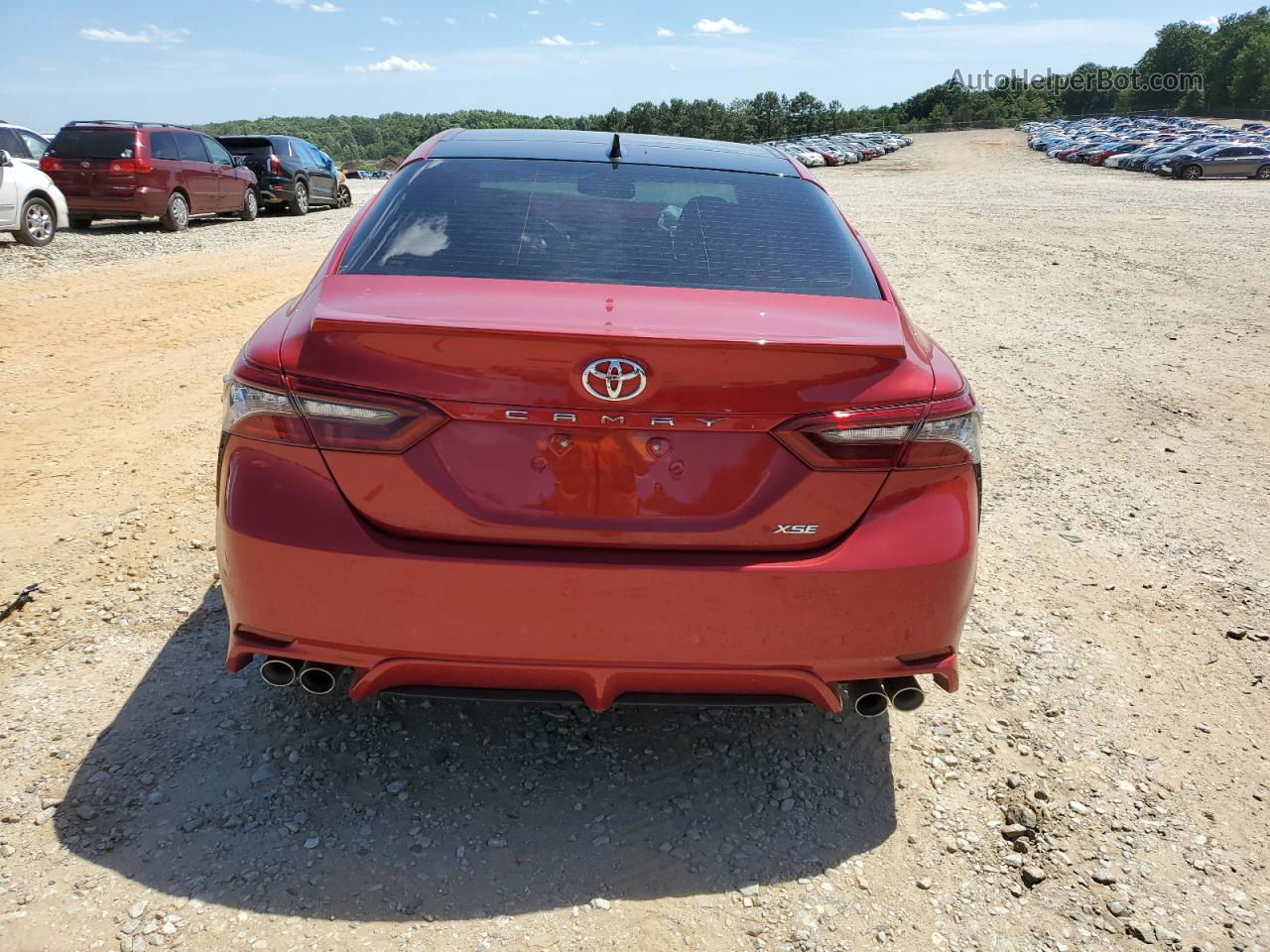 2021 Toyota Camry Xse Red vin: 4T1K61AK5MU445180