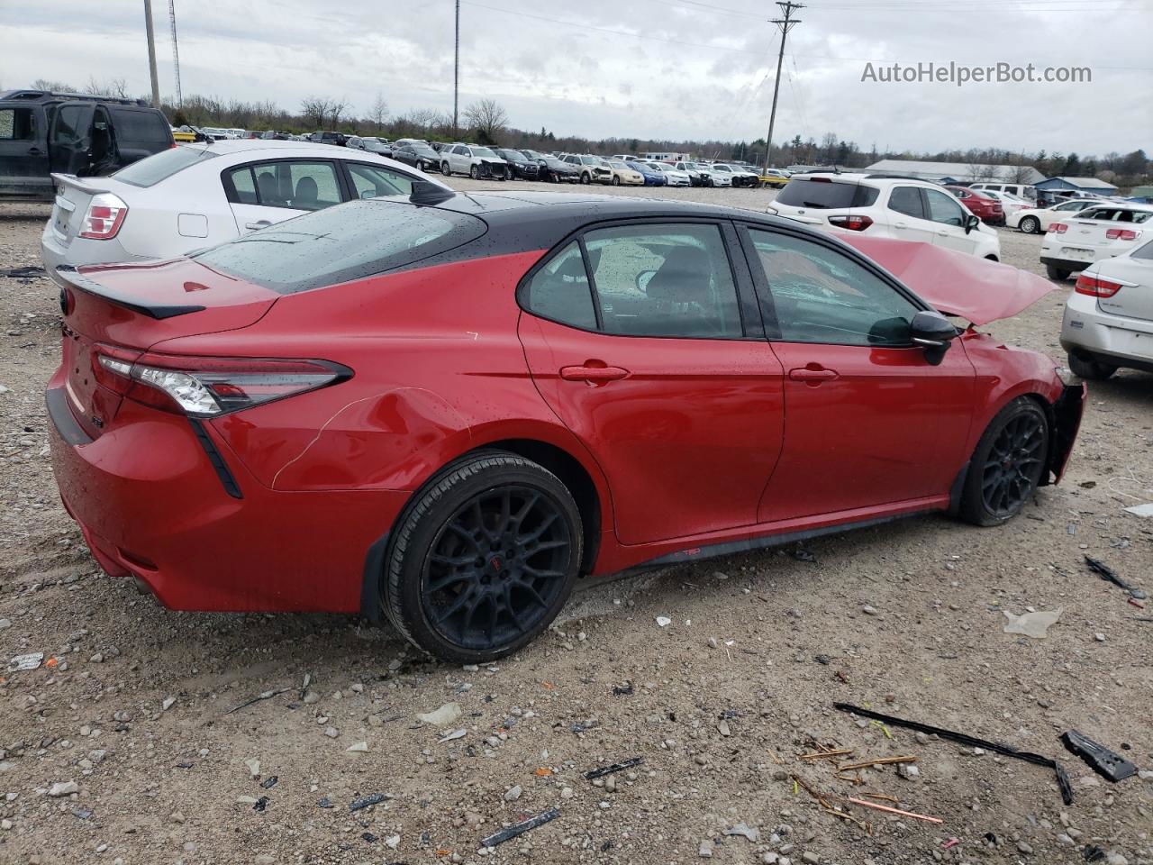 2021 Toyota Camry Xse Red vin: 4T1K61AK7MU467486