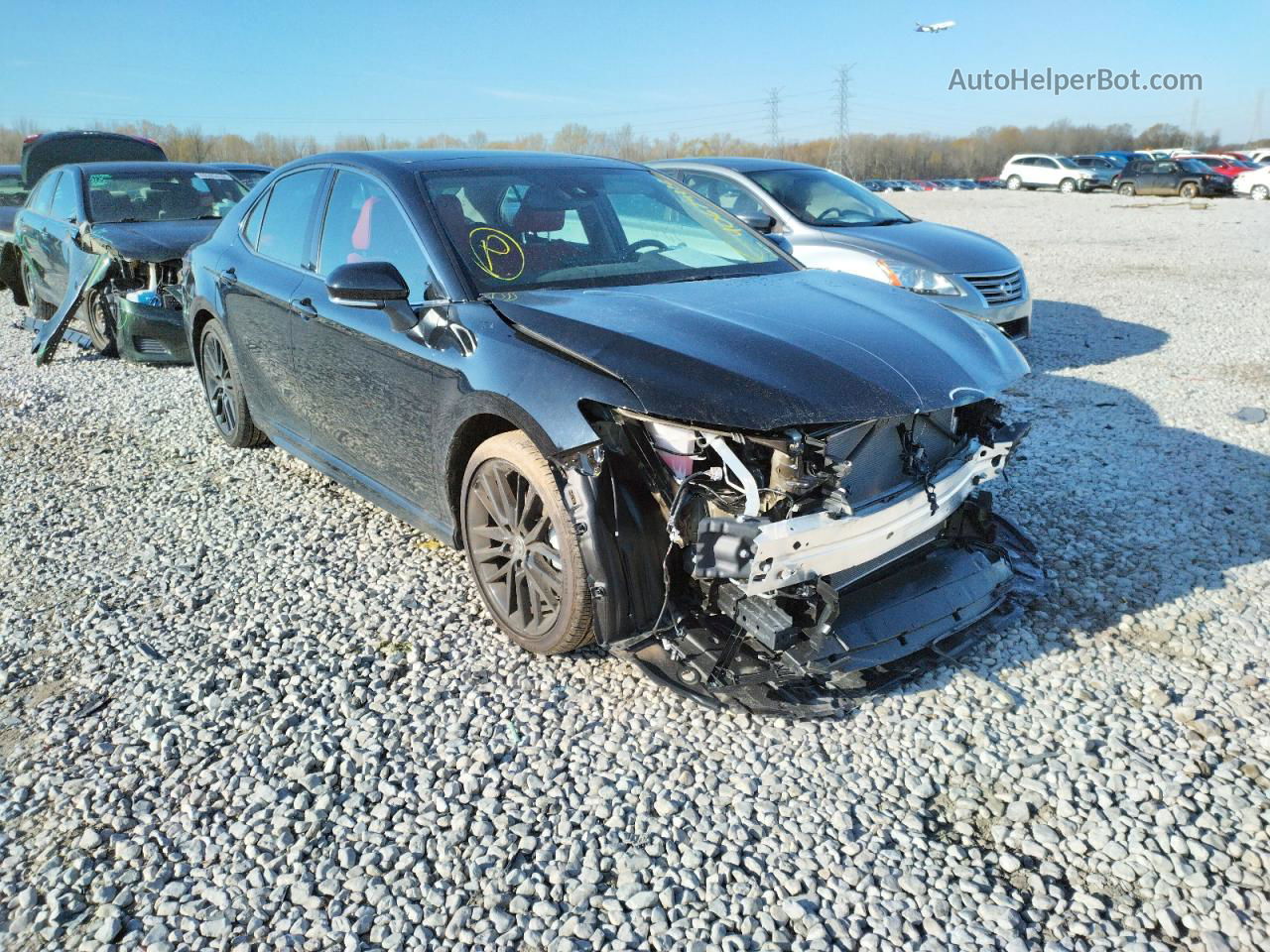 2021 Toyota Camry Xse Черный vin: 4T1K61AK9MU487447