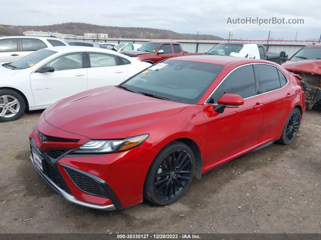 2021 Toyota Camry Xse Red vin: 4T1K61AKXMU496156