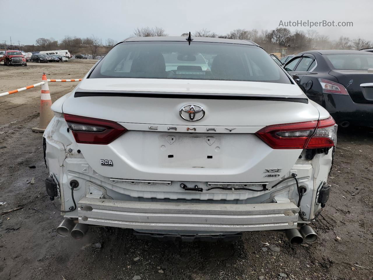 2021 Toyota Camry Xse White vin: 4T1K61BK7MU042901