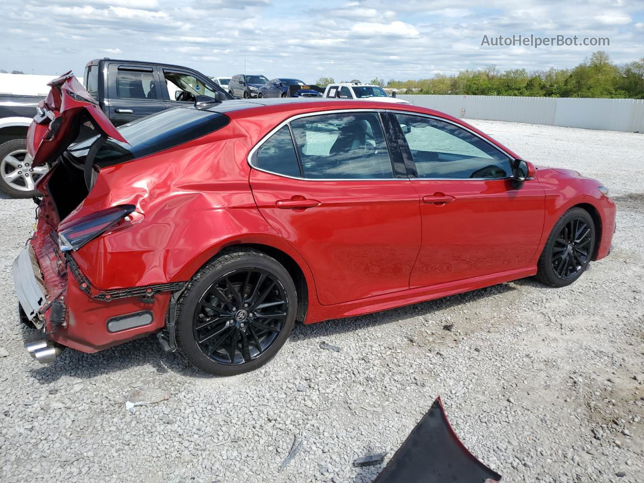 2021 Toyota Camry Xse Red vin: 4T1K61BK8MU047282