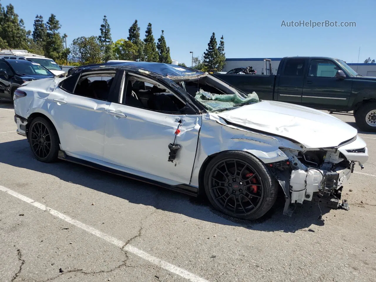 2021 Toyota Camry Trd White vin: 4T1KZ1AK0MU051139