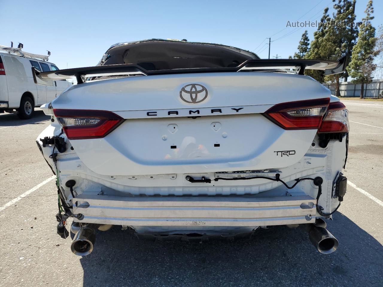 2021 Toyota Camry Trd White vin: 4T1KZ1AK0MU051139