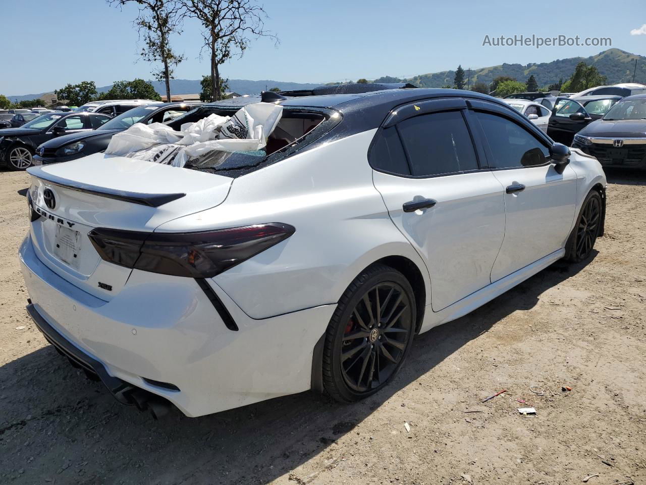 2021 Toyota Camry Trd White vin: 4T1KZ1AK4MU053606