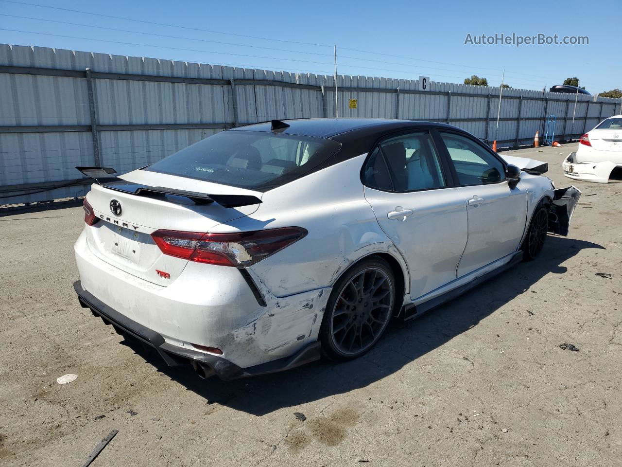 2021 Toyota Camry Trd White vin: 4T1KZ1AK7MU059982