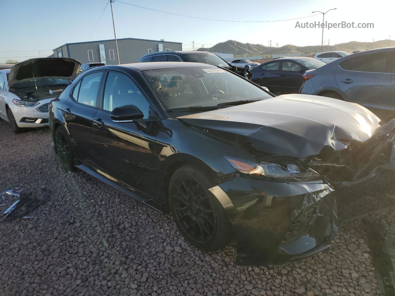 2021 Toyota Camry Trd Черный vin: 4T1KZ1AKXMU048247