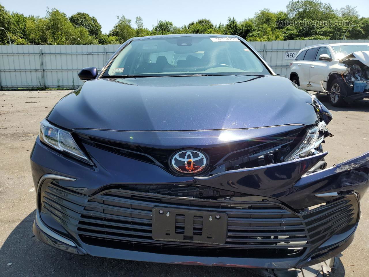 2021 Toyota Camry Le Синий vin: 4T1R11AK4MU513885