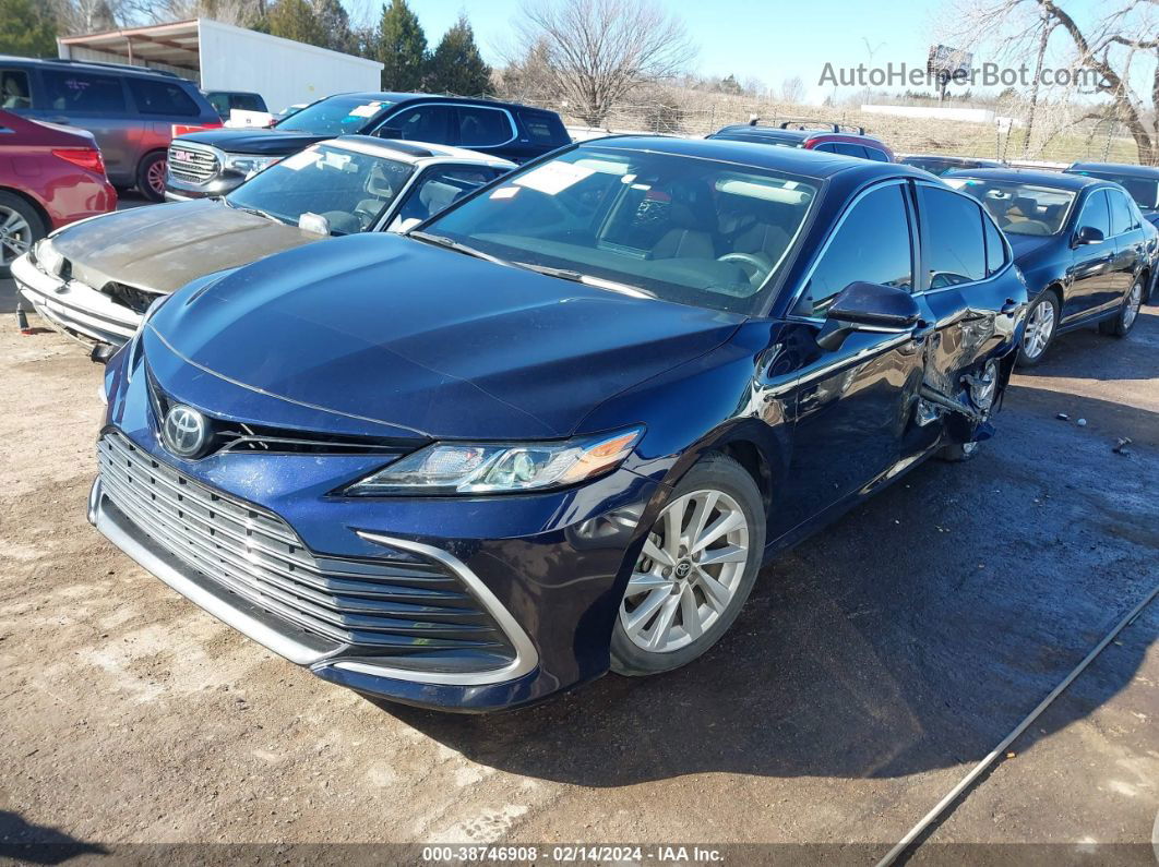 2021 Toyota Camry Le Blue vin: 4T1R11AK6MU545026