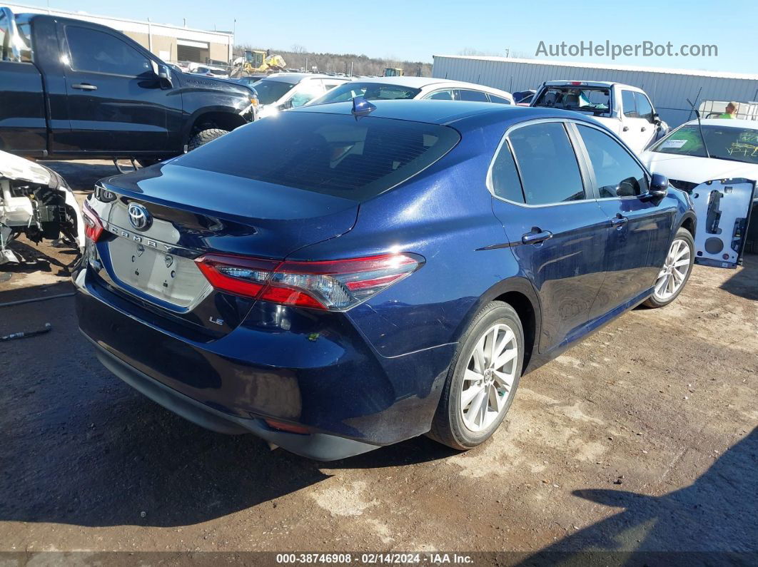 2021 Toyota Camry Le Синий vin: 4T1R11AK6MU545026