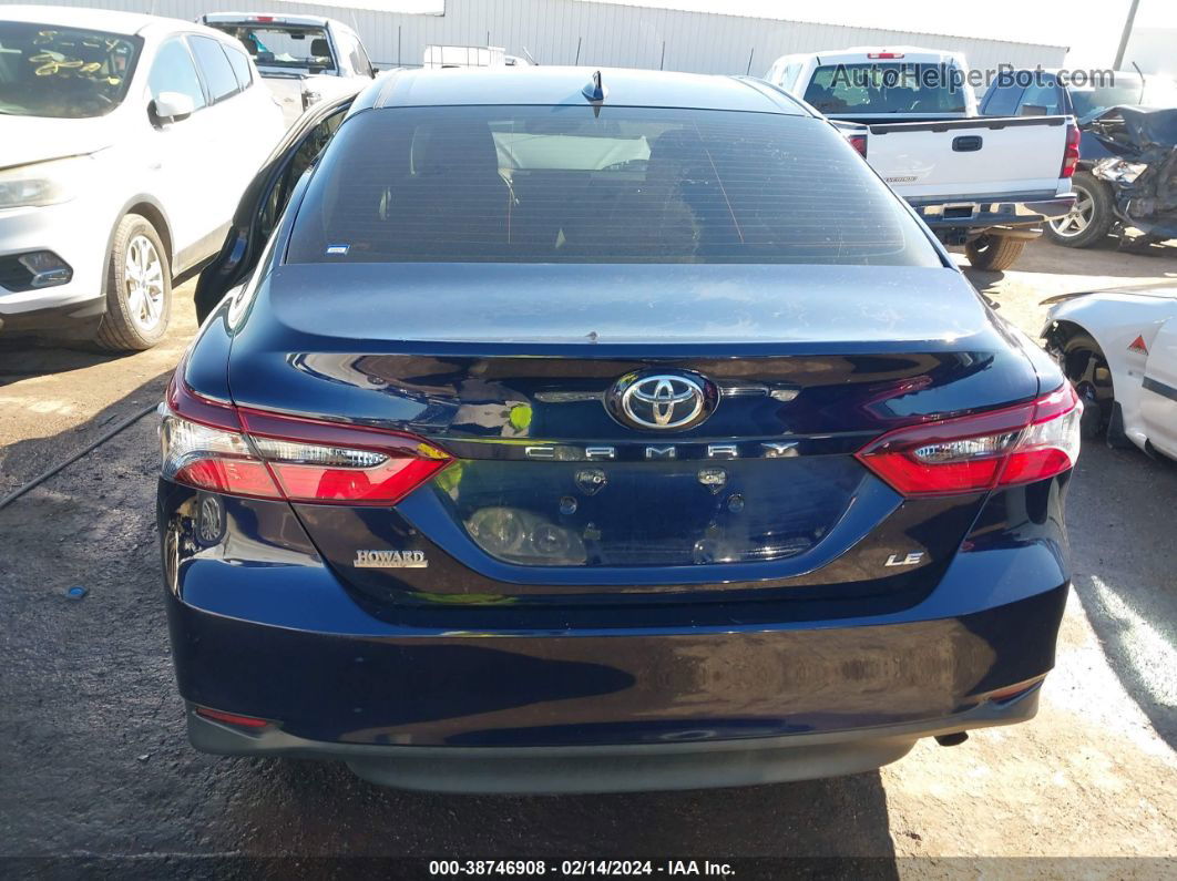 2021 Toyota Camry Le Синий vin: 4T1R11AK6MU545026