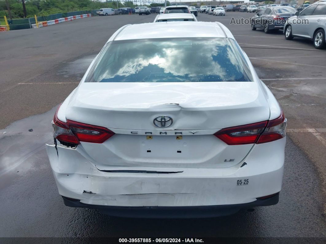 2021 Toyota Camry Le White vin: 4T1R11AK7MU471924