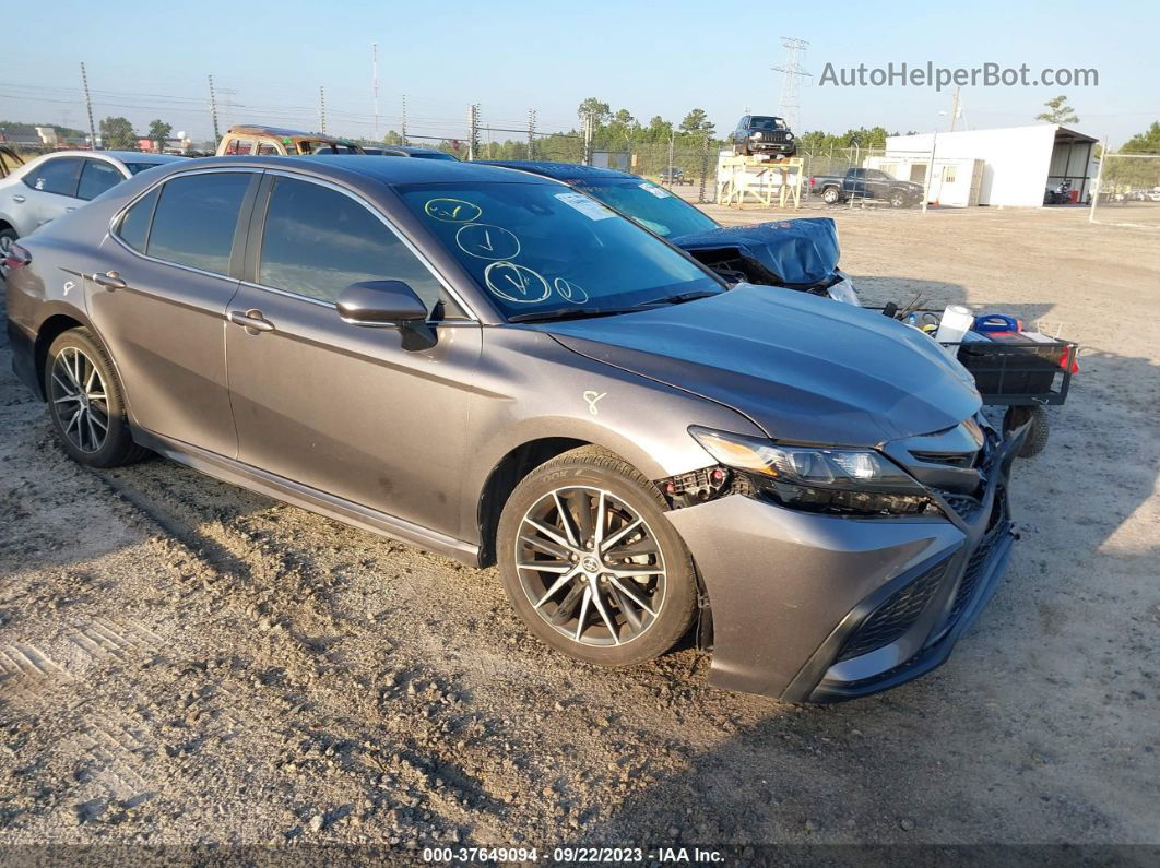 2021 Toyota Camry Se Gray vin: 4T1T11AK1MU561480