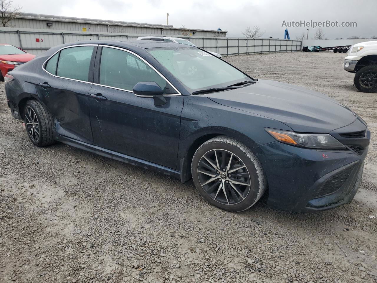 2021 Toyota Camry Se Blue vin: 4T1T11AK2MU494792