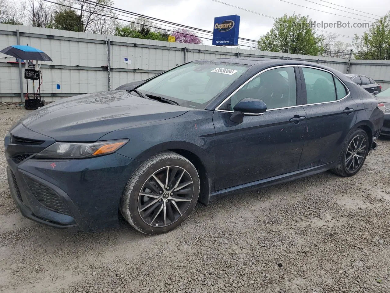 2021 Toyota Camry Se Синий vin: 4T1T11AK2MU494792