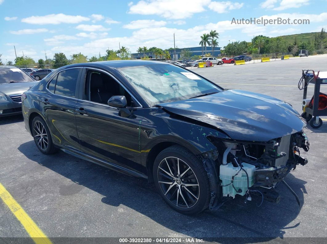 2021 Toyota Camry Se Black vin: 4T1T11AK6MU520276