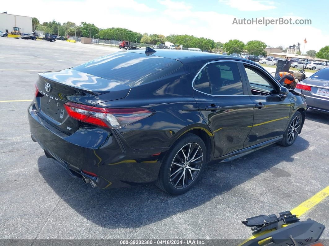 2021 Toyota Camry Se Black vin: 4T1T11AK6MU520276