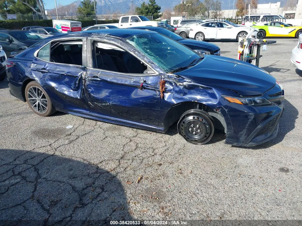 2021 Toyota Camry Se Dark Blue vin: 4T1T11AK6MU562706