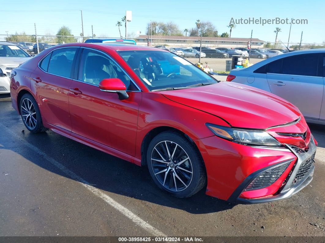 2021 Toyota Camry Se Red vin: 4T1T11AK8MU453129