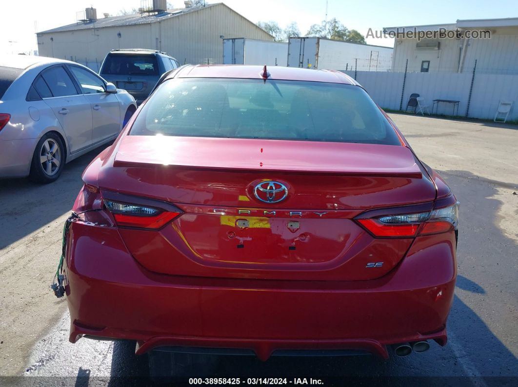 2021 Toyota Camry Se Red vin: 4T1T11AK8MU453129