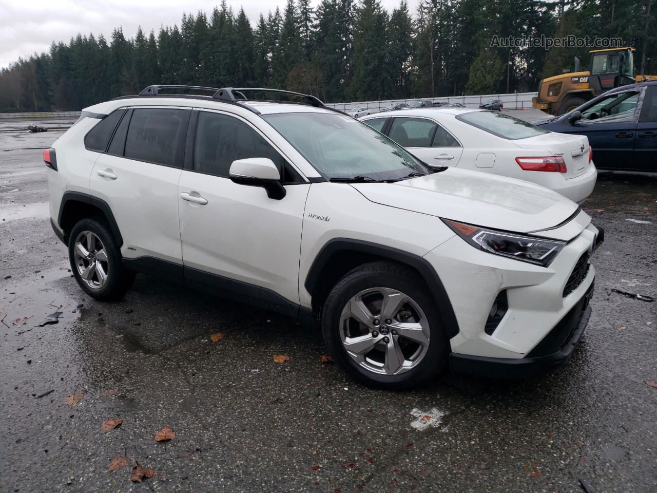 2021 Toyota Rav4 Xle Premium White vin: 4T3B6RFV5MU010104