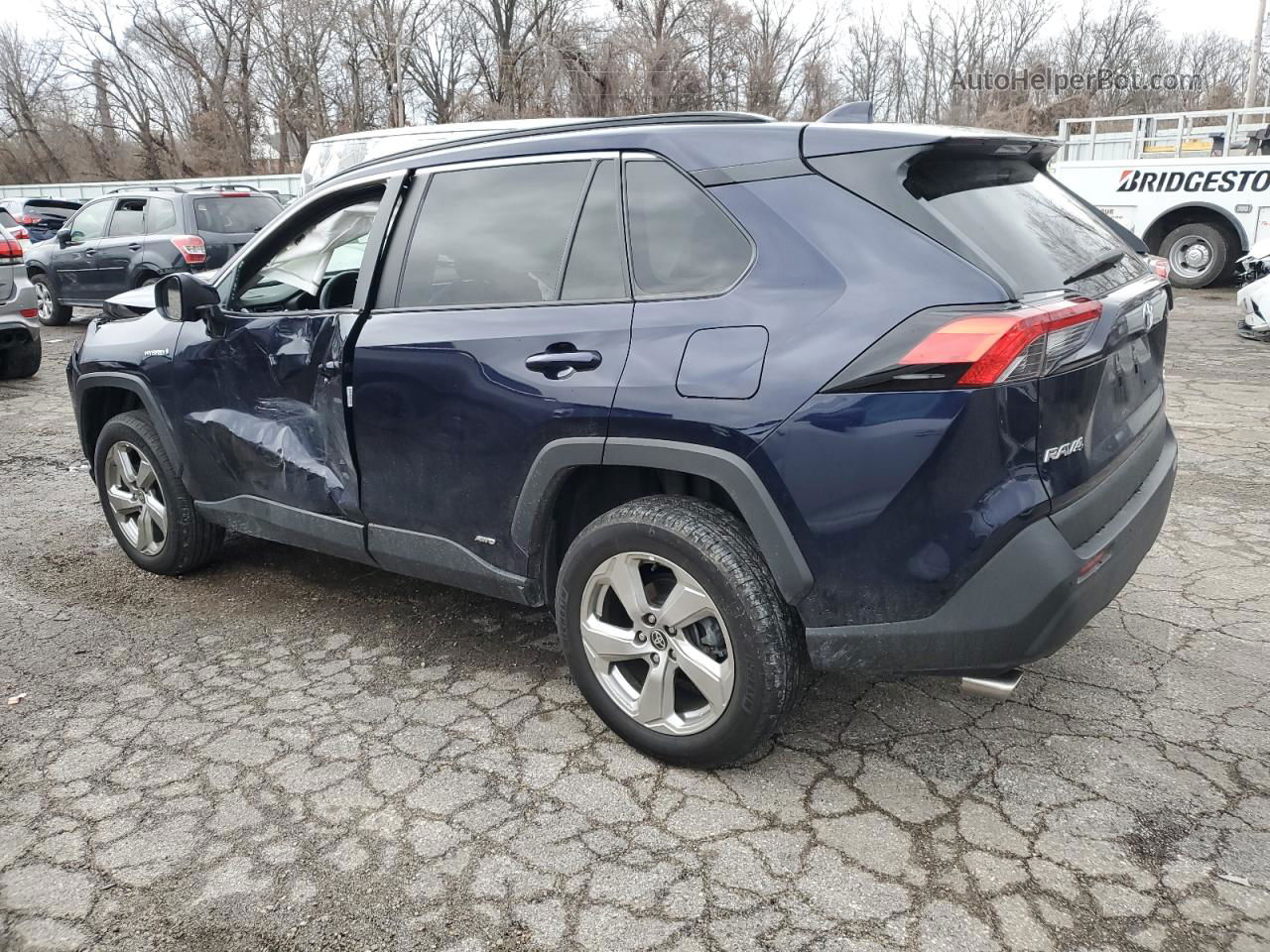 2021 Toyota Rav4 Xle Premium Синий vin: 4T3B6RFV9MU041968