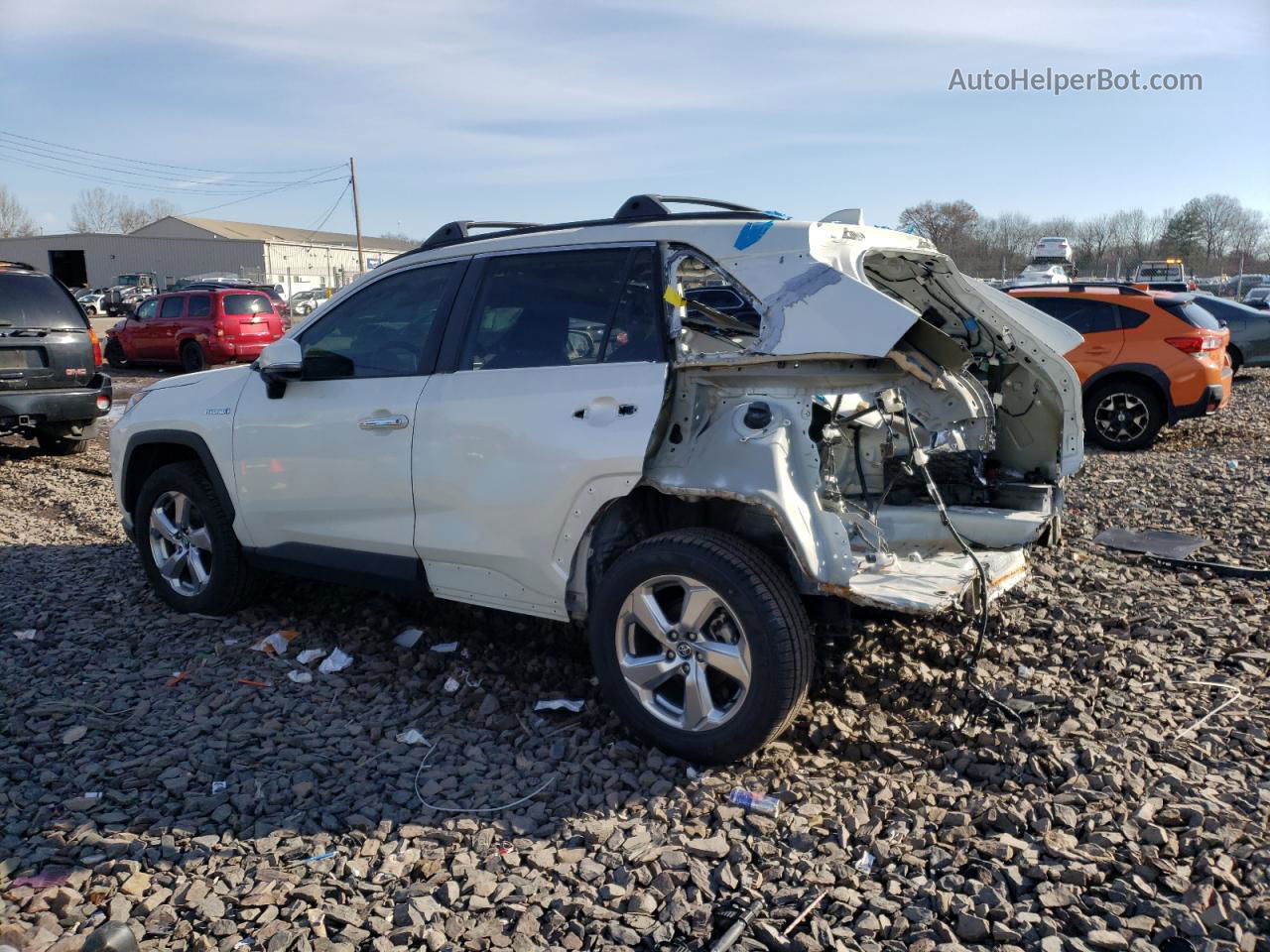 2021 Toyota Rav4 Limited Белый vin: 4T3D6RFV0MU006812