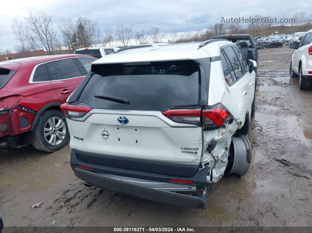 2021 Toyota Rav4 Limited Hybrid White vin: 4T3D6RFV3MU056877