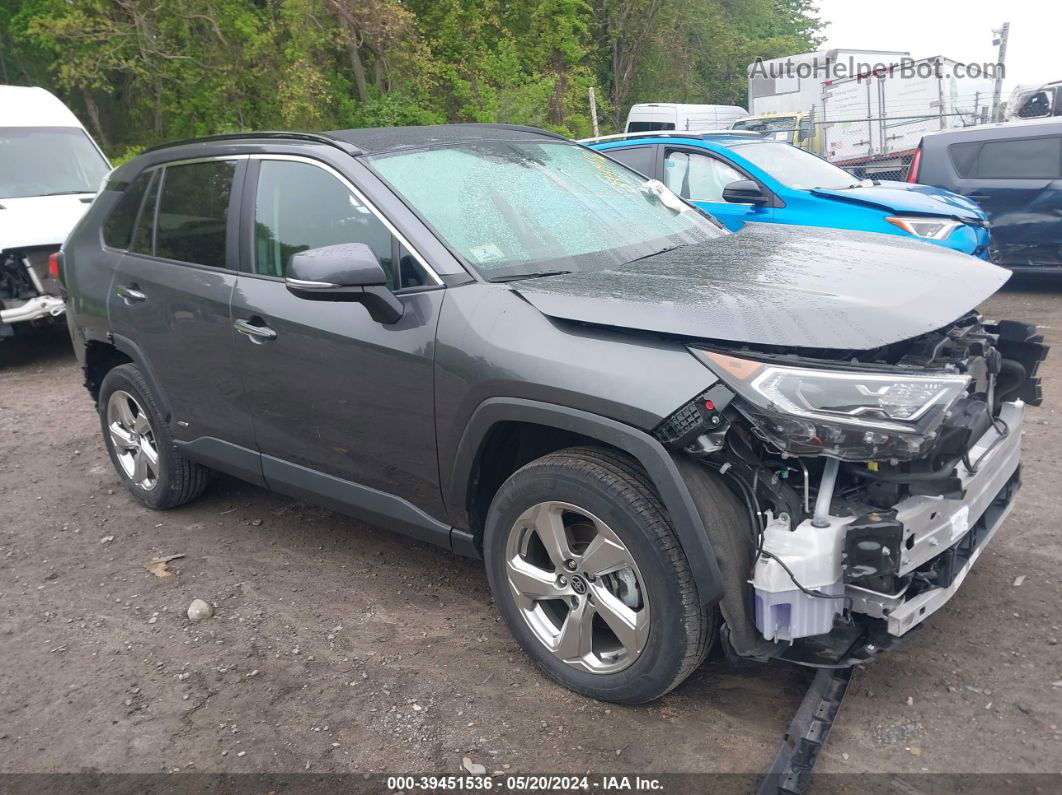 2021 Toyota Rav4 Limited Hybrid Серый vin: 4T3D6RFV7MU031478