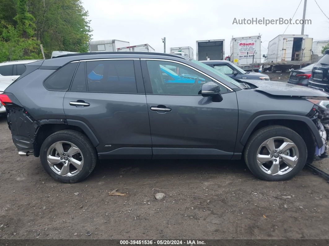 2021 Toyota Rav4 Limited Hybrid Серый vin: 4T3D6RFV7MU031478