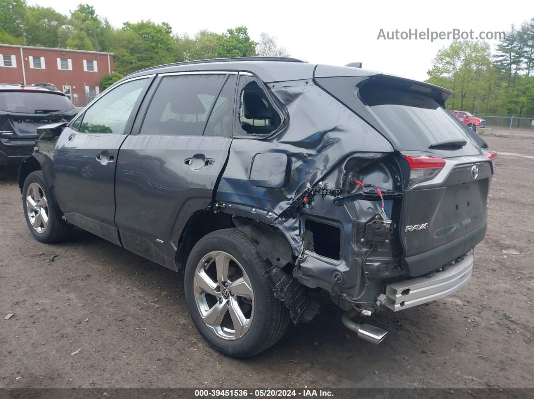 2021 Toyota Rav4 Limited Hybrid Gray vin: 4T3D6RFV7MU031478