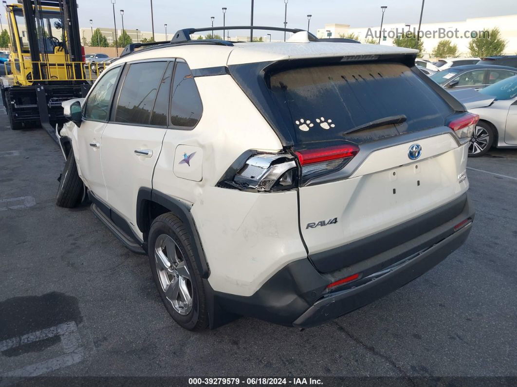 2020 Toyota Rav4 Limited Hybrid White vin: 4T3DWRFV6LU010099